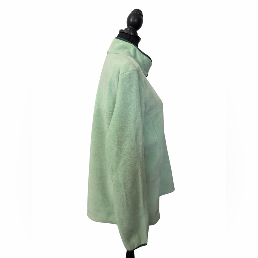 NWT Columbia Women's Benton Springs Half Snap Fleece Pullover XXL Mint Green - Picture 4 of 5